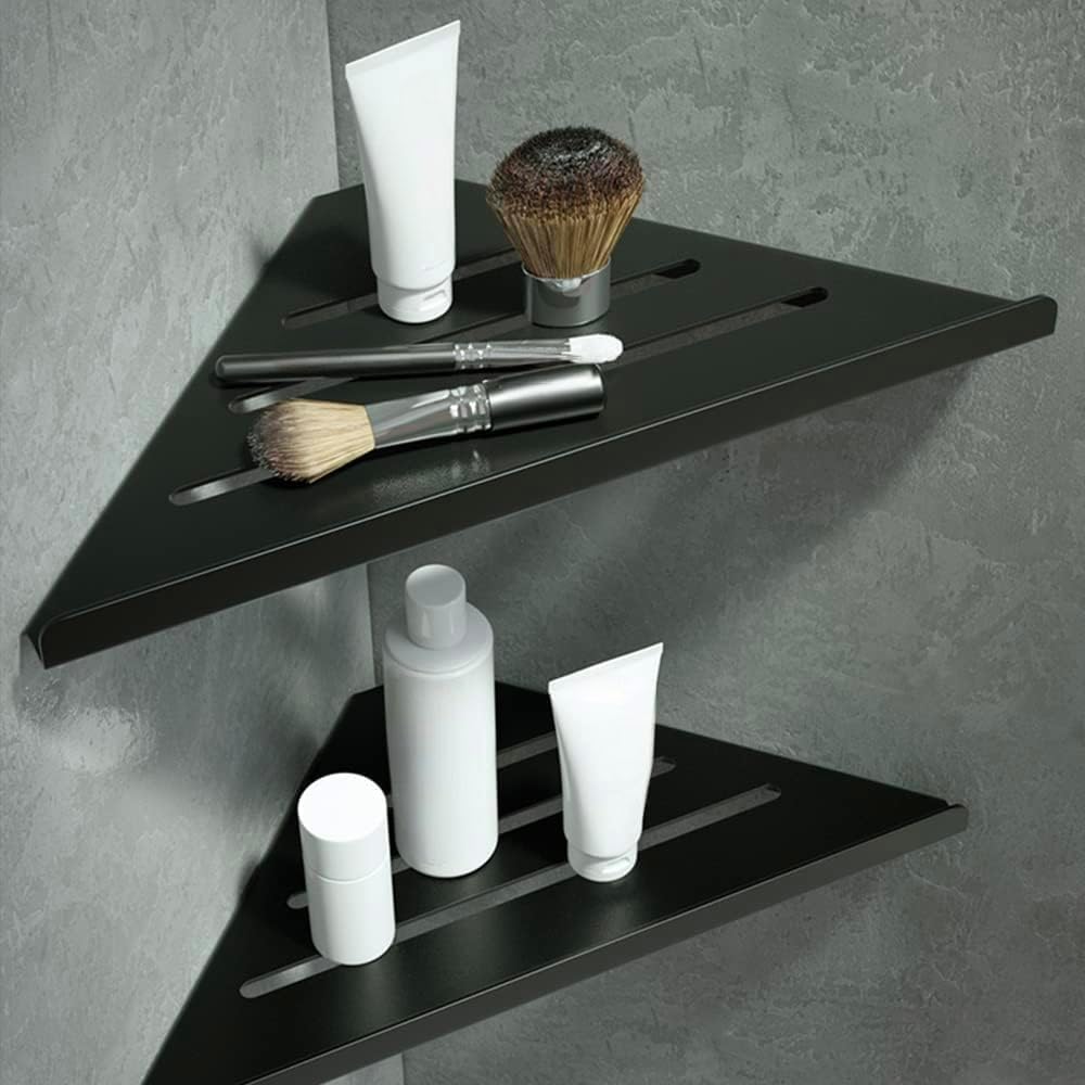 2-Tier Corner Shower Shelf – 304 Stainless Steel Bathroom Organizer