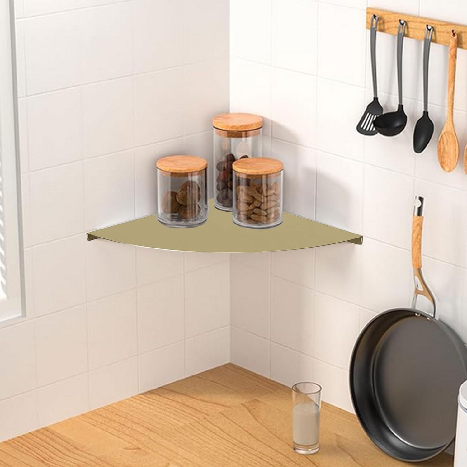 2-Tier Corner Shower Shelf – 304 Stainless Steel Bathroom Organizer