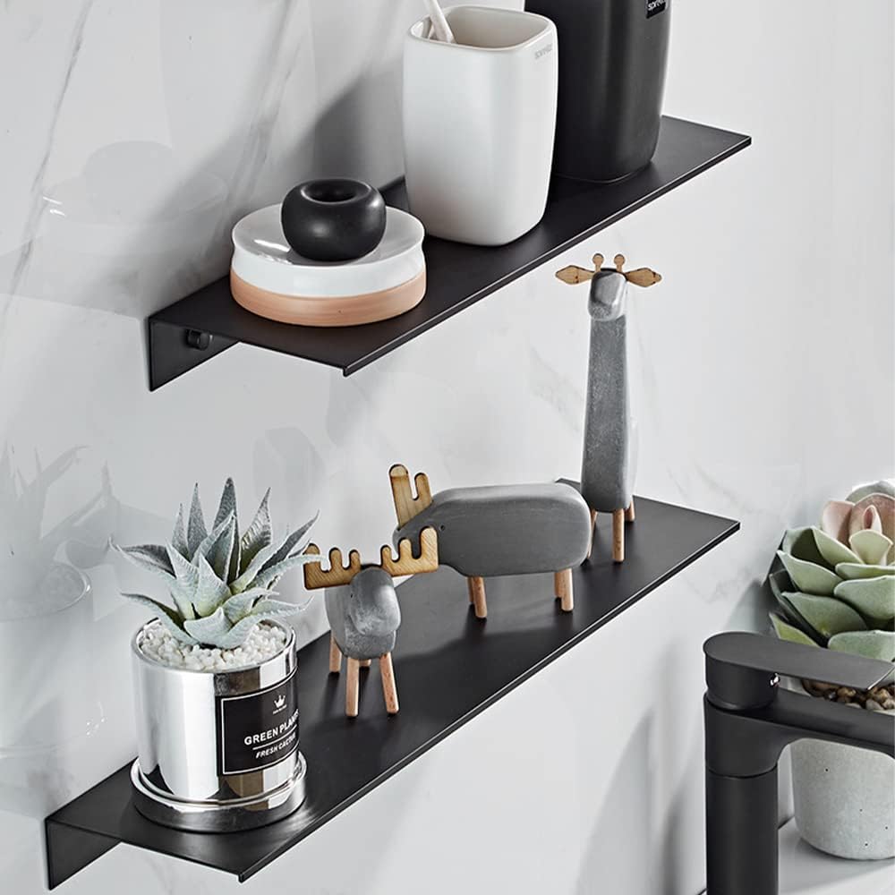 Sleek Space Aluminum Floating Bathroom Shelf