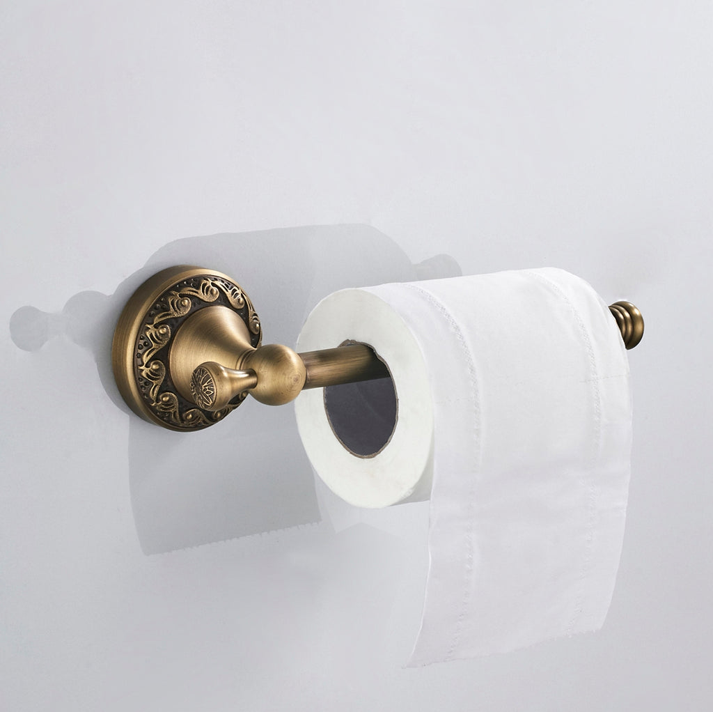 Rust-Proof Solid Brass Toilet Paper Holder | 21cm Easy-Change Bathroom Tissue Rack