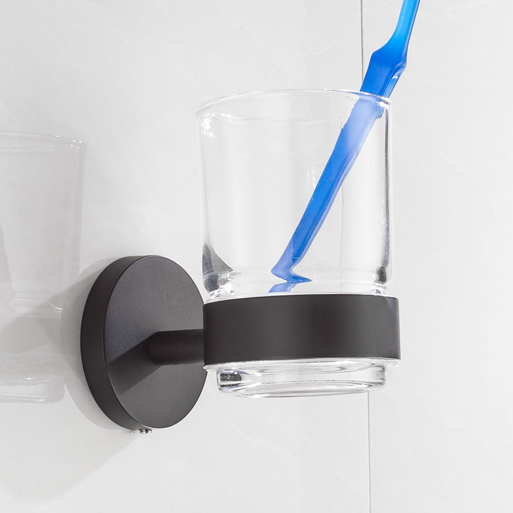 SUS304 Stainless Steel Bathroom Toothbrush Holder  /2 Color/ Wall Mount Toothbrush Cup Holder