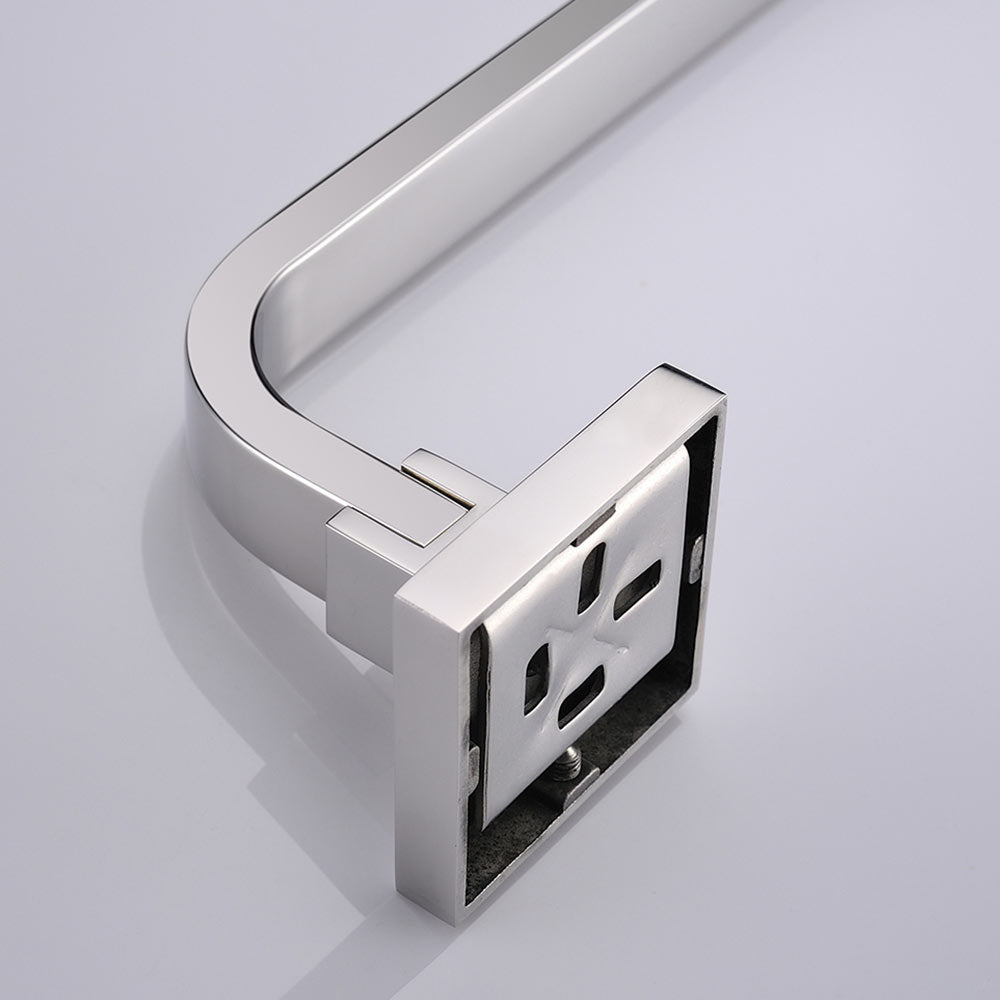 Stainless Steel Single Towel Bar | Square Design | Polished Chrome Finish
