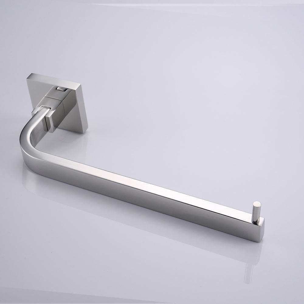 Stainless Steel Towel Ring | Square Design | Polished Chrome Finish Towel Holder