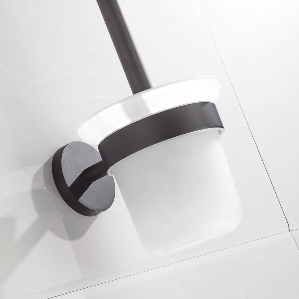 SUS304 Stainless Steel Bathroom Toilet Brush Holder Wall Mount Brush Cup Holder