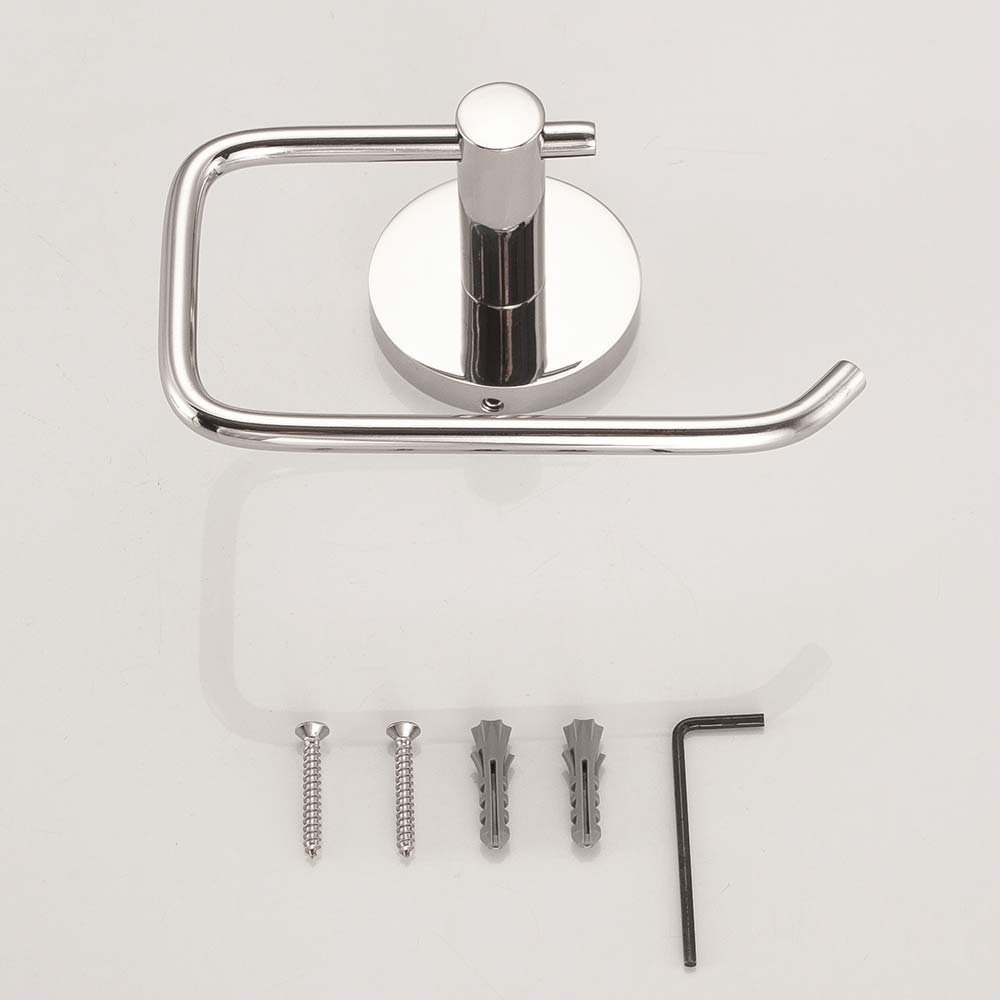 SUS304 Stainless Steel Bathroom Toilet Paper Holder Wall Mounted Toilet Roll Holder Chrome finish