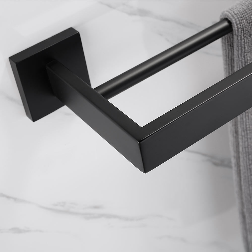 Stainless Steel Double Layer Towel Bar | 2 Colors | Easy Install for Bathroom & Kitchen