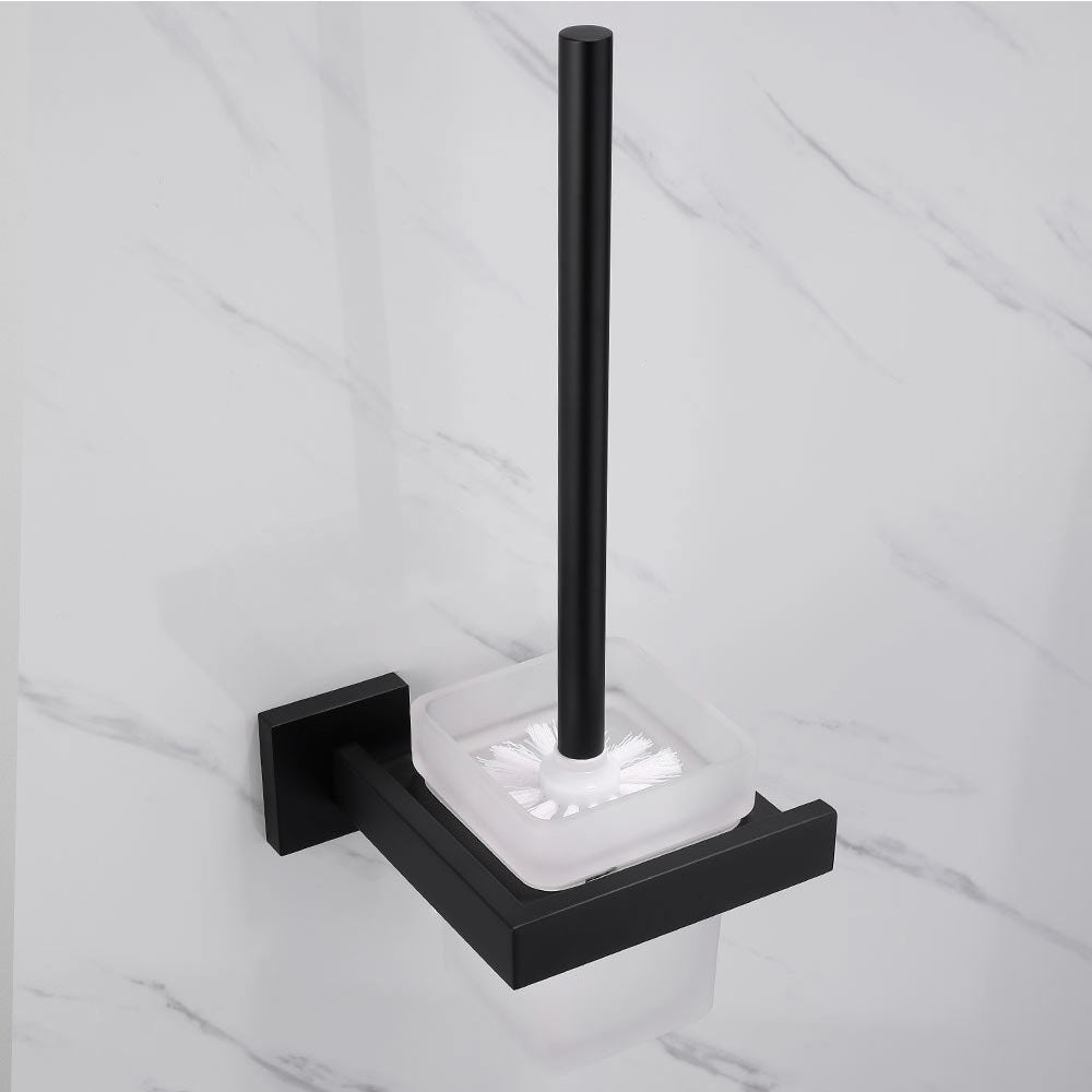 Stainless Steel Toilet Brush Holder | 2 Colors | Easy Install Bathroom Accessory