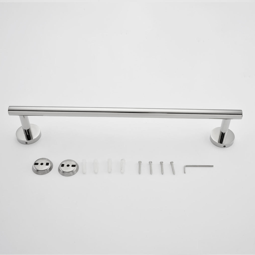 Stainless Steel Round Towel Bar | 3 Colors | Timeless Design Bathroom Towel Rack