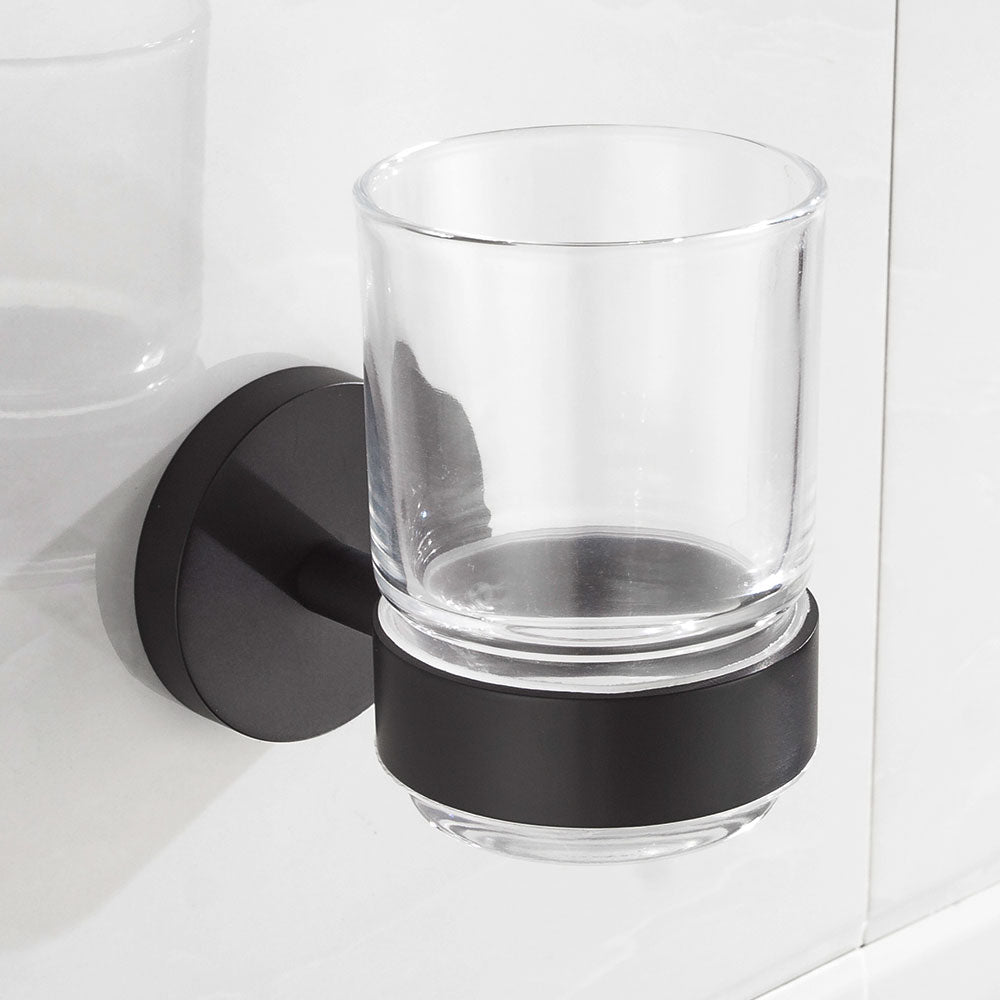 SUS304 Stainless Steel Bathroom Toothbrush Holder  /2 Color/ Wall Mount Toothbrush Cup Holder