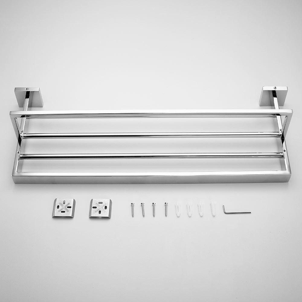 Stainless Steel Towel Rack | 3 Colors | Easy Install for Bathroom & Kitchen