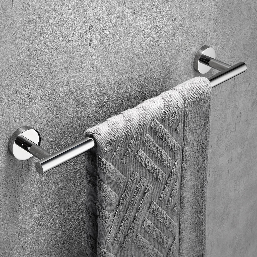 Stainless Steel Round Towel Bar | 3 Colors | Timeless Design Bathroom Towel Rack
