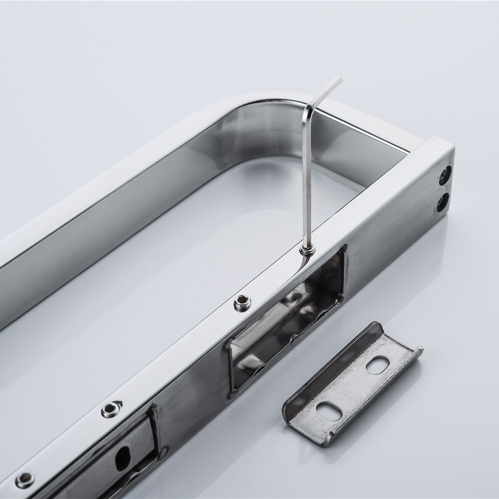 SUS304 Stainless Steel Bathroom Towel Ring Holder Chrome finish Towel Rail Wall Mounted