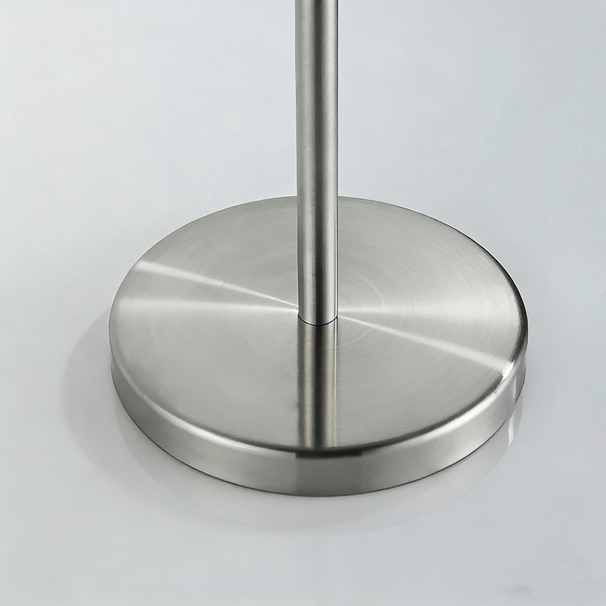 Freestanding Adjustable Towel Rack with Shelf | Stainless Steel Double Towel Bar Stand