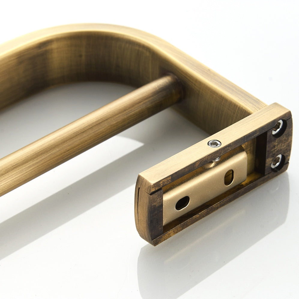 Rust-Proof 57cm Solid Brass Double Towel Rack | 2-Tier Wall-Mounted Bathroom Hardware