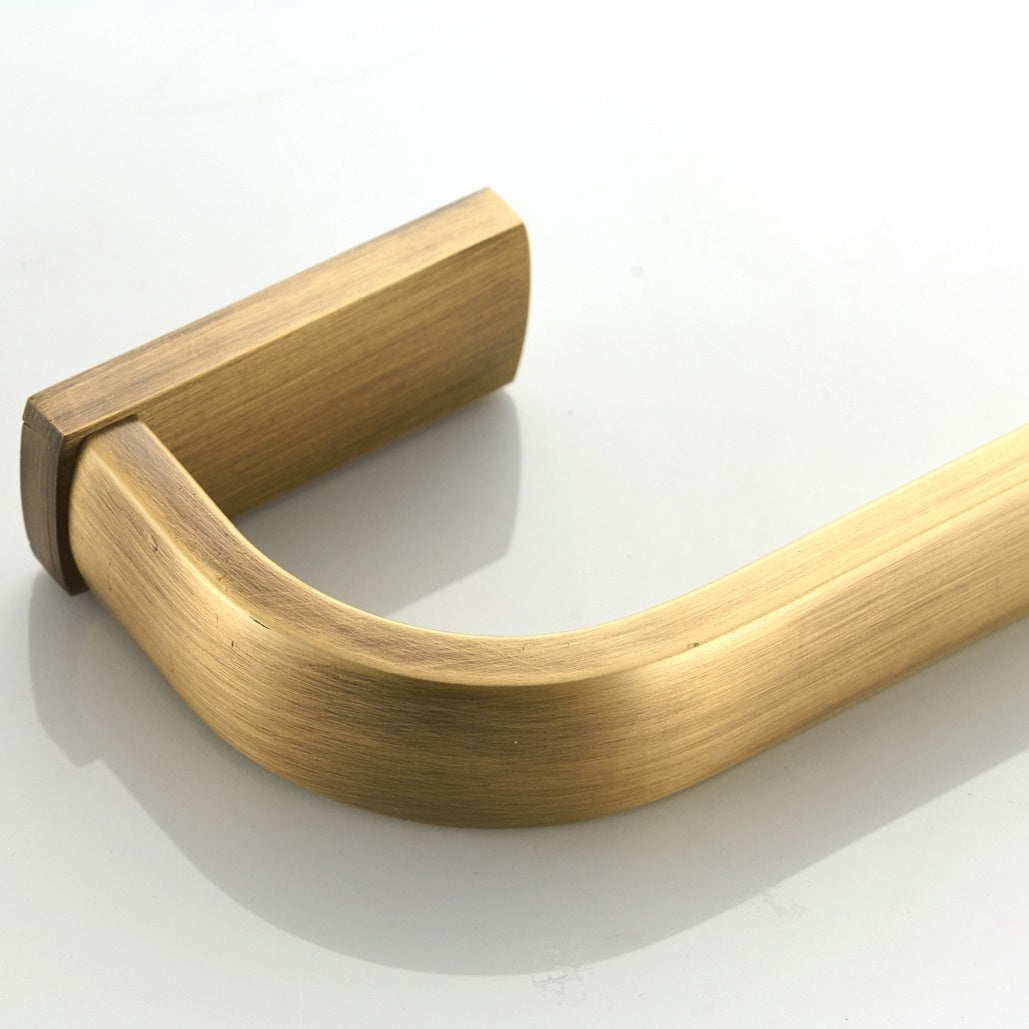 Rust-Proof 57cm Solid Brass Single Layer Towel Rack | Wall-Mounted Bathroom Hardware