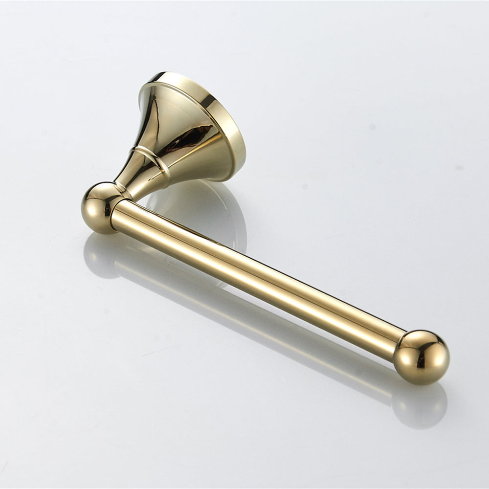 Solid Brass Toilet Paper Holder 20cm | Minimalist Wall-Mounted Bathroom Tissue Holder (4 Finishes)