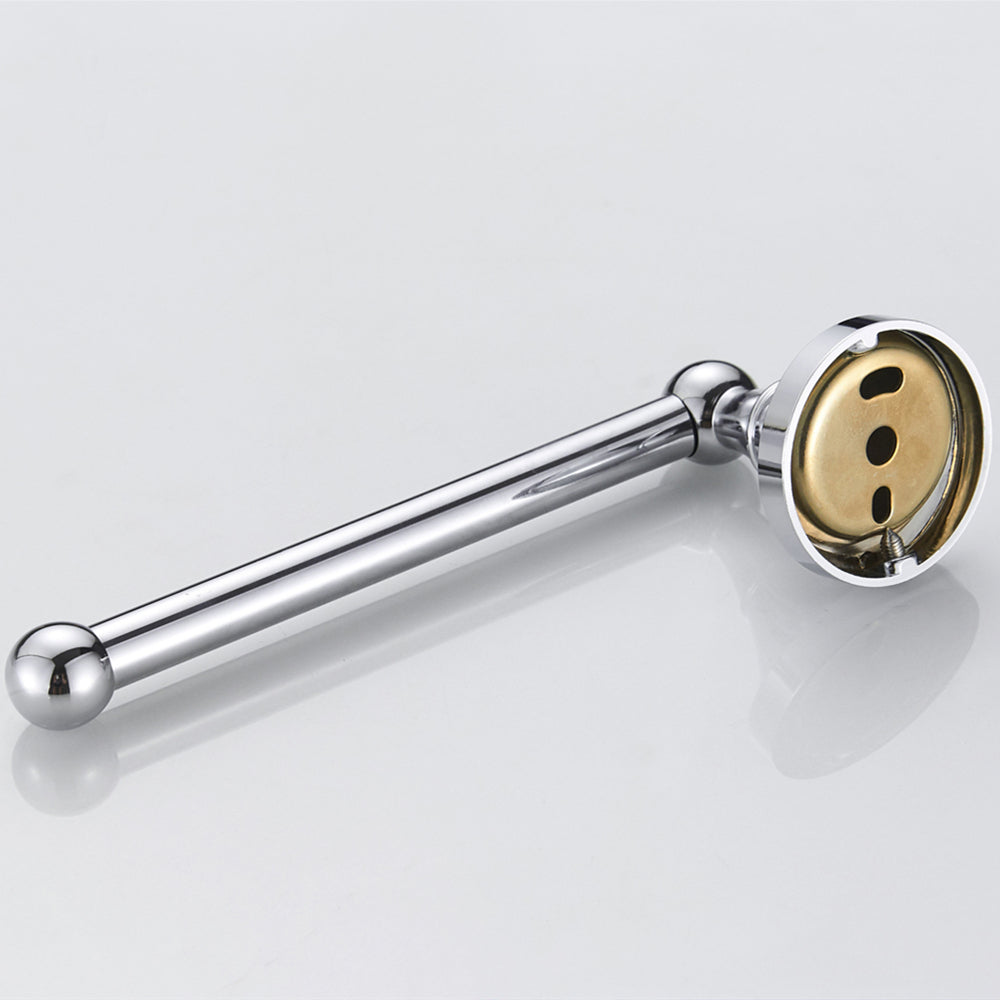 Solid Brass Toilet Paper Holder 20cm | Minimalist Wall-Mounted Bathroom Tissue Holder (4 Finishes)