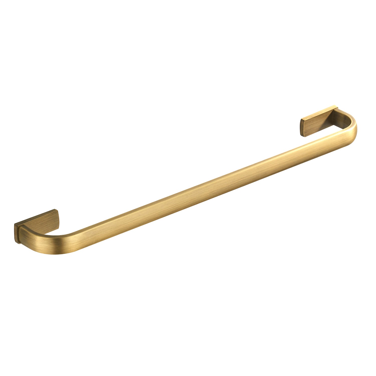 Rust-Proof 57cm Solid Brass Single Layer Towel Rack | Wall-Mounted Bathroom Hardware