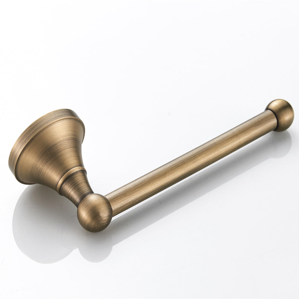 Solid Brass Toilet Paper Holder 20cm | Minimalist Wall-Mounted Bathroom Tissue Holder (4 Finishes)