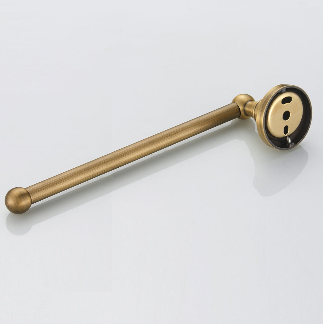 Solid Brass Open Towel Bar 29cm | Minimalist Wall-Mounted Bathroom Towel Holder (4 Finishes)