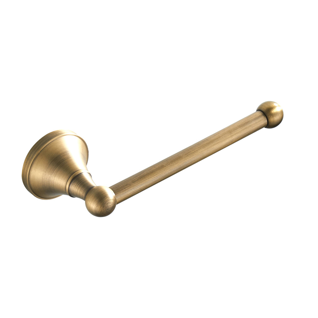 Solid Brass Toilet Paper Holder 20cm | Minimalist Wall-Mounted Bathroom Tissue Holder (4 Finishes)