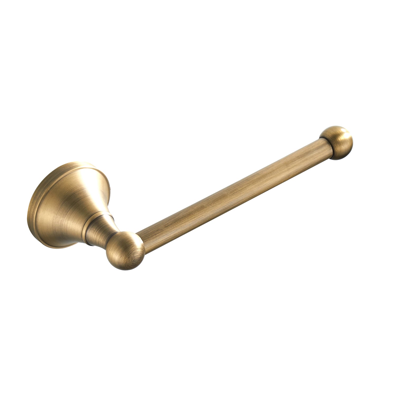 Solid Brass Toilet Paper Holder 20cm | Minimalist Wall-Mounted Bathroom Tissue Holder (4 Finishes)