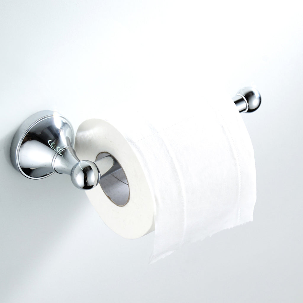 Solid Brass Toilet Paper Holder 20cm | Minimalist Wall-Mounted Bathroom Tissue Holder (4 Finishes)
