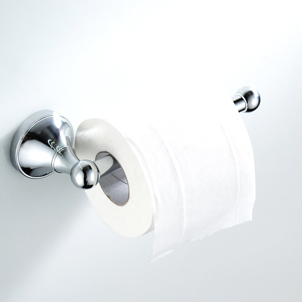 Solid Brass Toilet Paper Holder 20cm | Minimalist Wall-Mounted Bathroom Tissue Holder (4 Finishes)