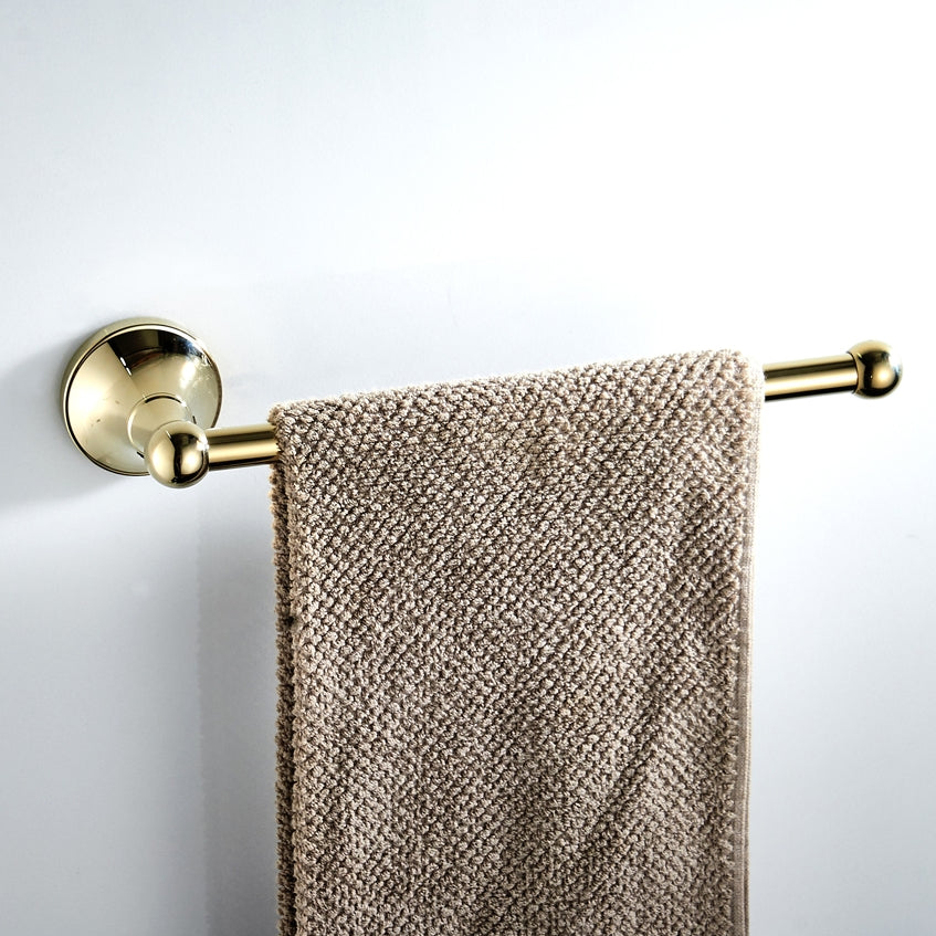 Solid Brass Open Towel Bar 29cm | Minimalist Wall-Mounted Bathroom Towel Holder (4 Finishes)