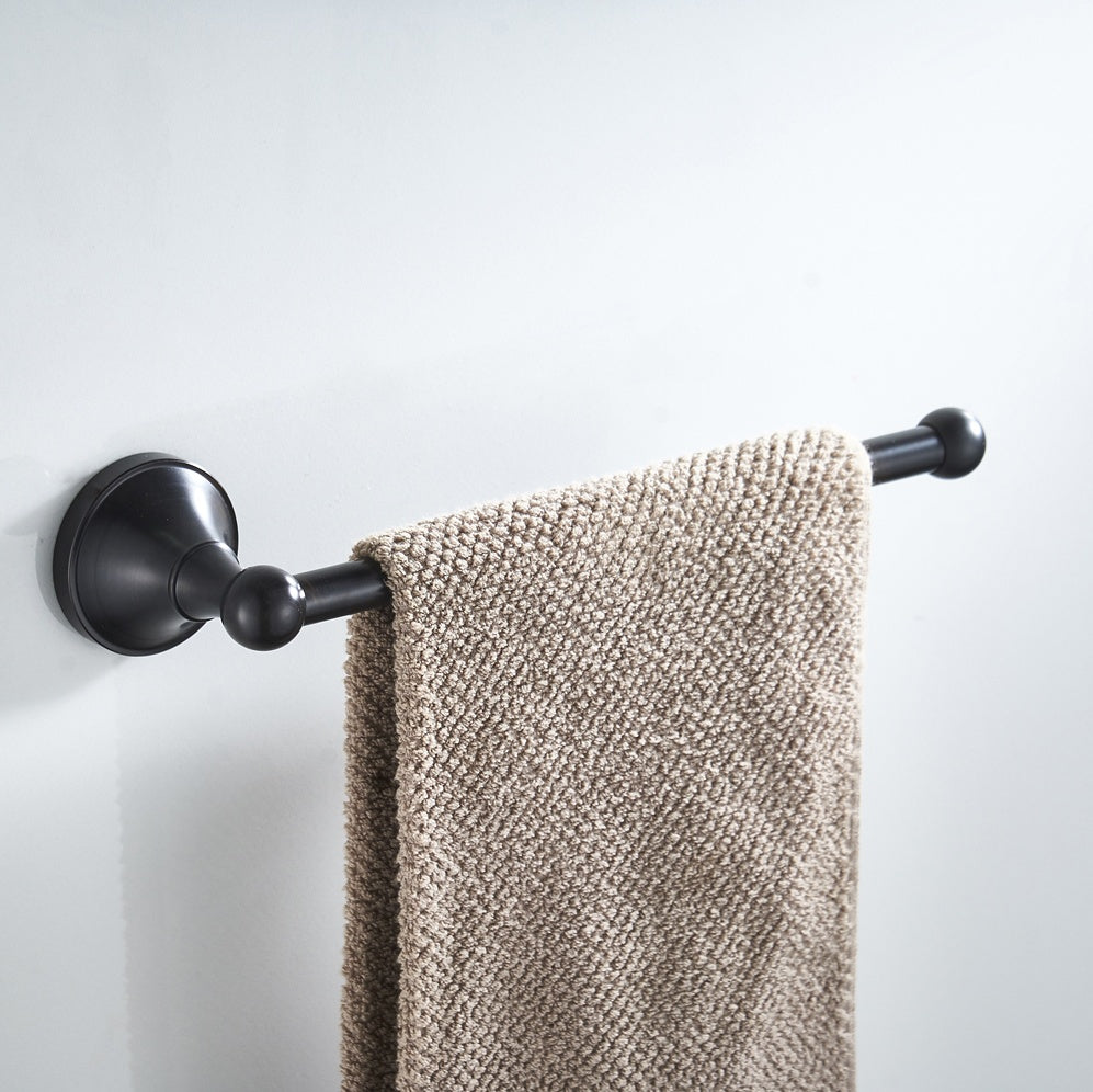 Solid Brass Open Towel Bar 29cm | Minimalist Wall-Mounted Bathroom Towel Holder (4 Finishes)