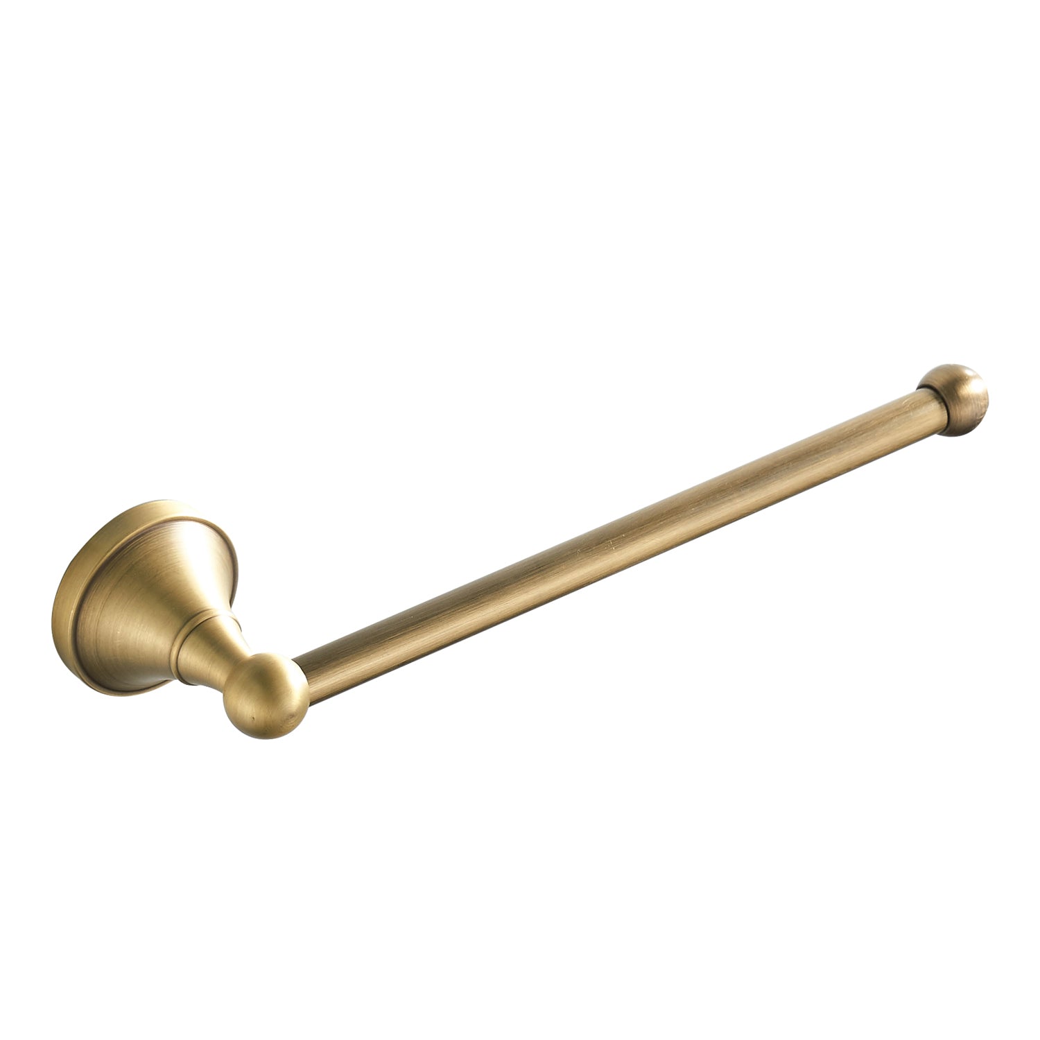 Solid Brass Open Towel Bar 29cm | Minimalist Wall-Mounted Bathroom Towel Holder (4 Finishes)