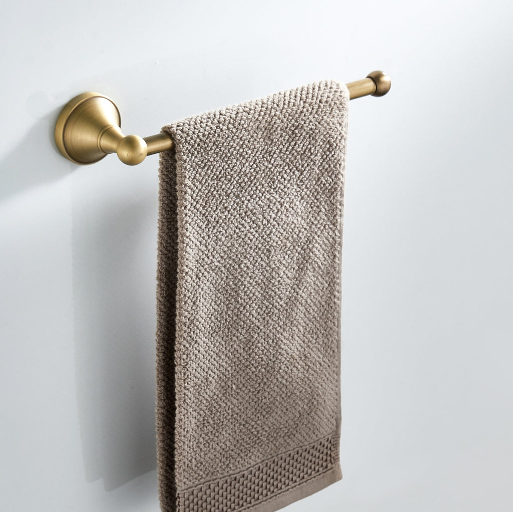 Solid Brass Open Towel Bar 29cm | Minimalist Wall-Mounted Bathroom Towel Holder (4 Finishes)