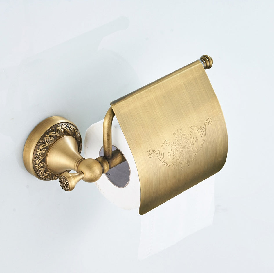 Dust-Proof Solid Brass Toilet Paper Roll Holder | Waterproof & Dustproof Cover