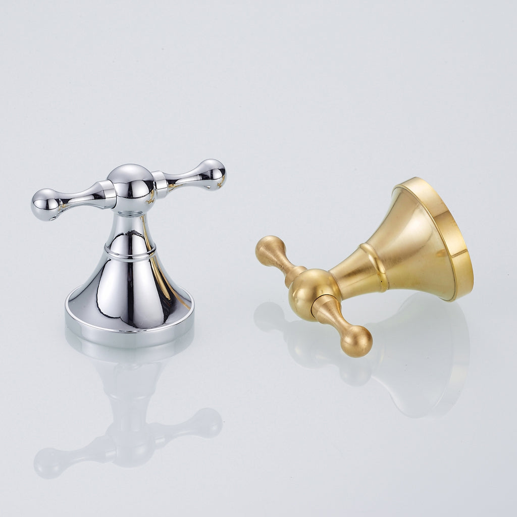 Rust-Proof Solid Brass Double Towel Hook | Wall-Mounted Bathroom Organizer