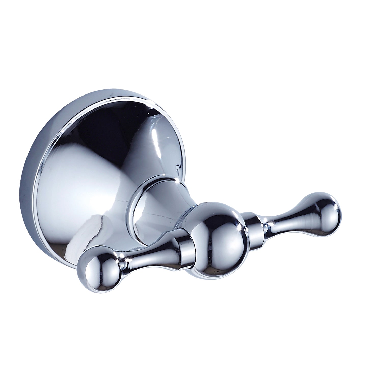 Rust-Proof Solid Brass Double Towel Hook | Wall-Mounted Bathroom Organizer