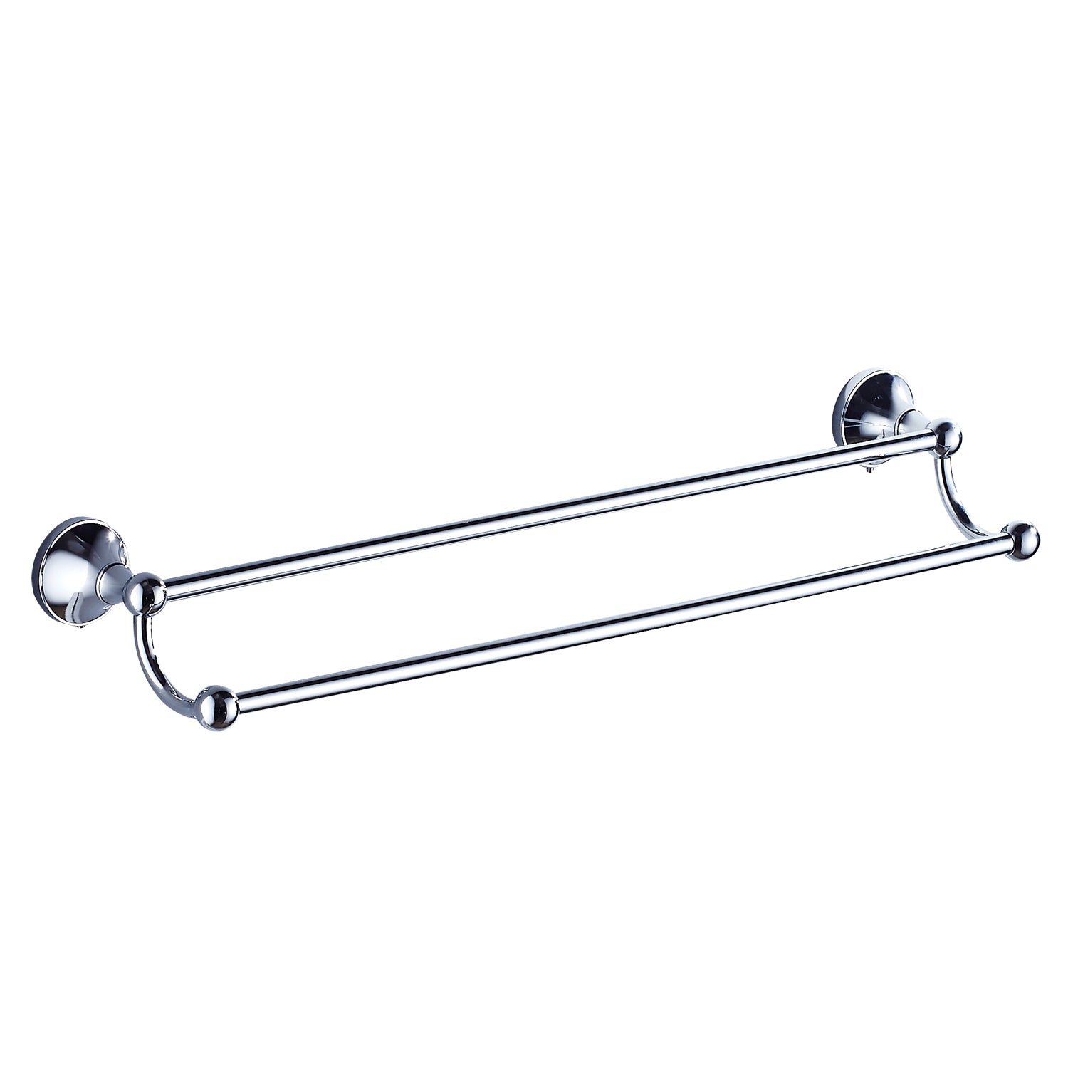 Rust-Proof Solid Brass Double Towel Holder | 60cm 2-Tier Bathroom Towel Rail