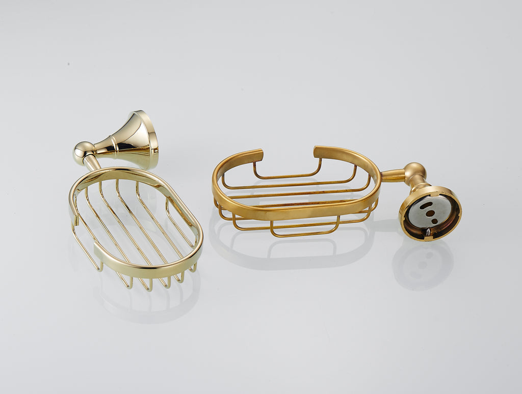 Solid Brass Soap Dish | Minimalist Oval Wall-Mounted Soap Holder (4 Finishes)