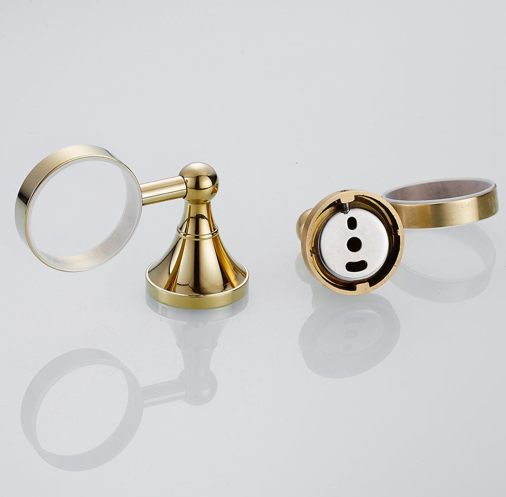 Rust-Proof Solid Brass Soap Dish | Removable Ceramic Soap Holder