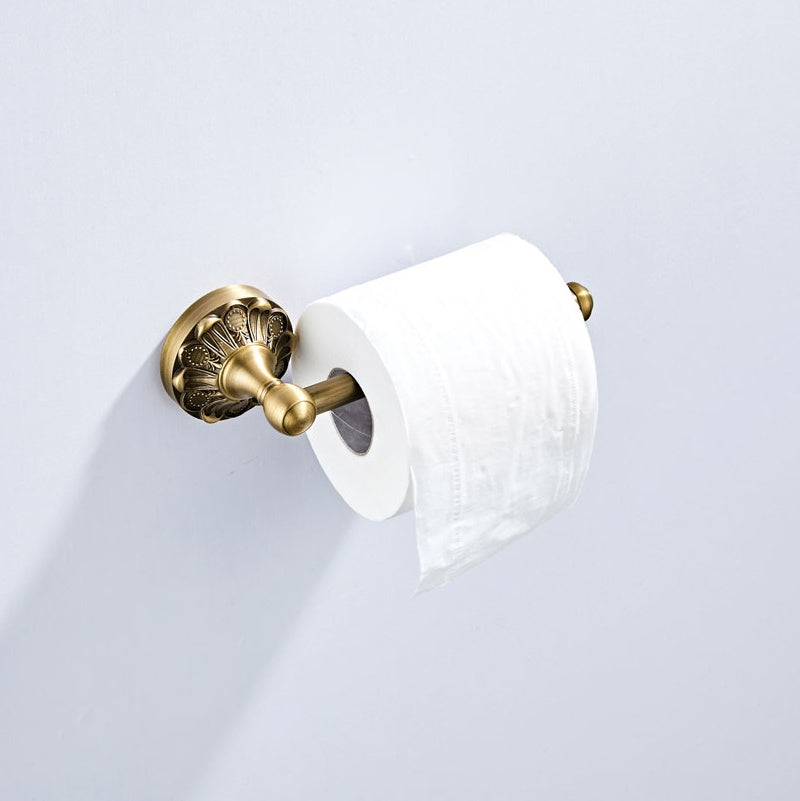 Brass Toilet Paper Holder Wall Mount Toilet Roll Holder with 2 Color /Brush Bronze and Oil Matte Black