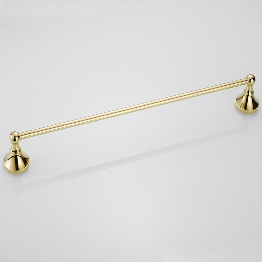 Solid Brass Towel Bar 60cm | Minimalist Wall-Mounted Bathroom Towel Rack