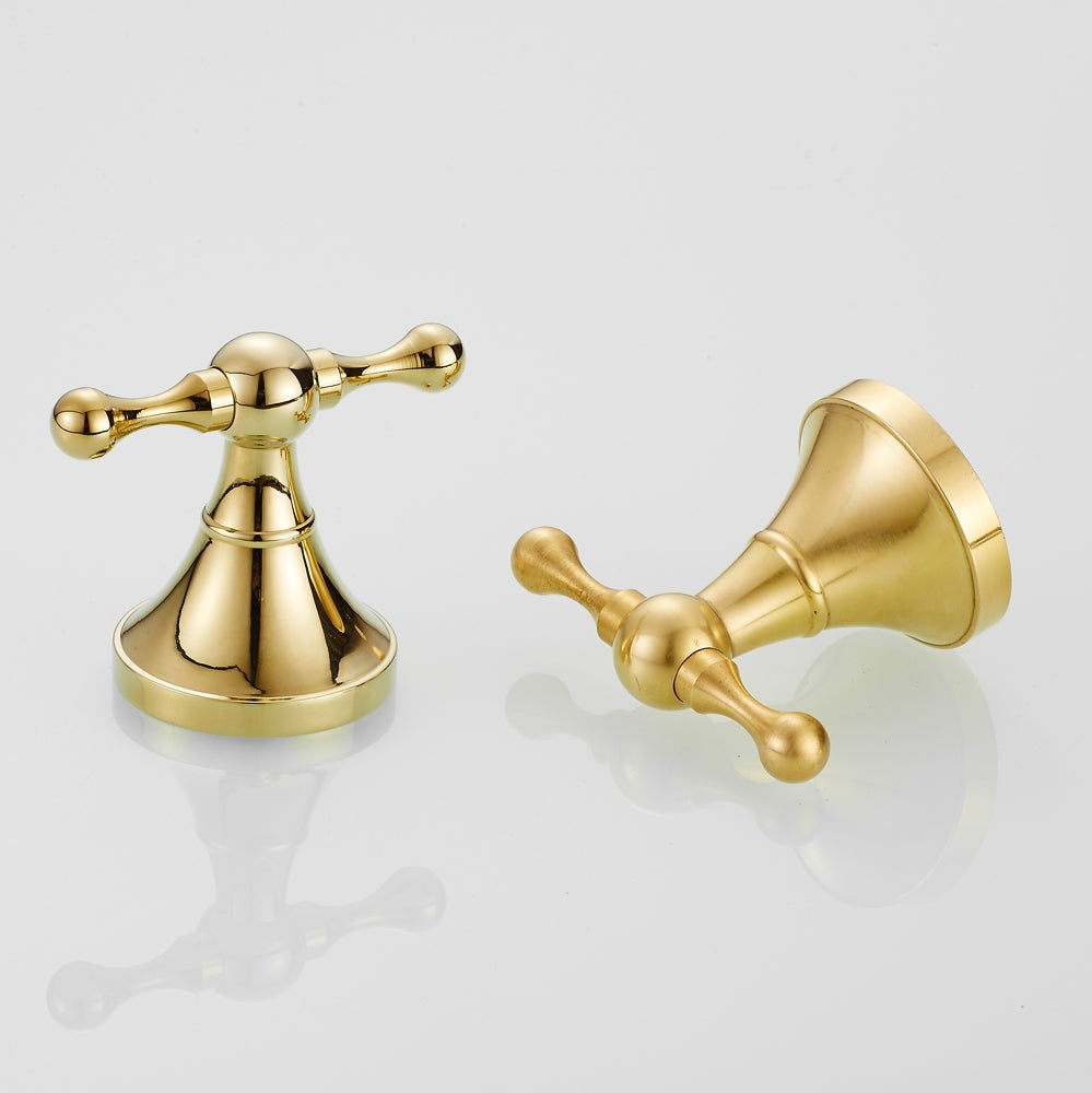 Rust-Proof Solid Brass Double Towel Hook | Wall-Mounted Bathroom Organizer