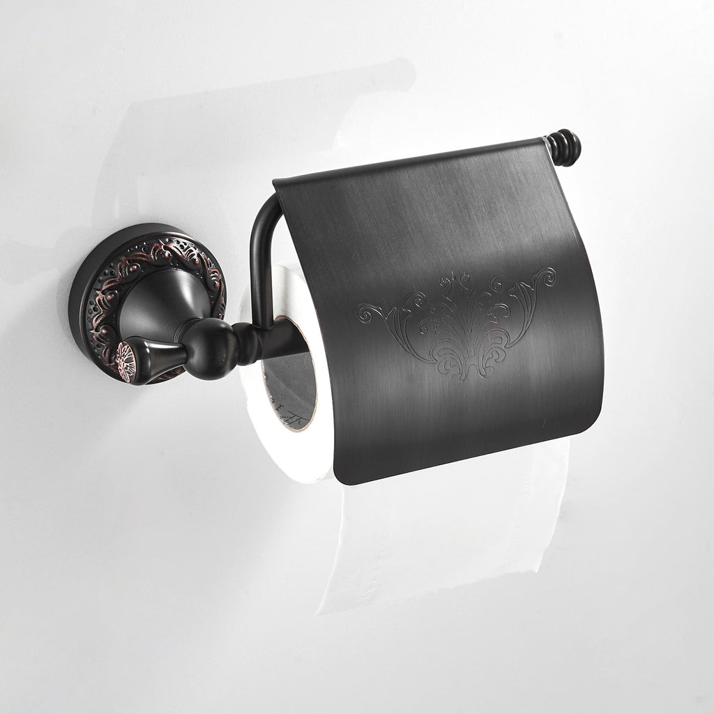 Dust-Proof Solid Brass Toilet Paper Roll Holder | Waterproof & Dustproof Cover
