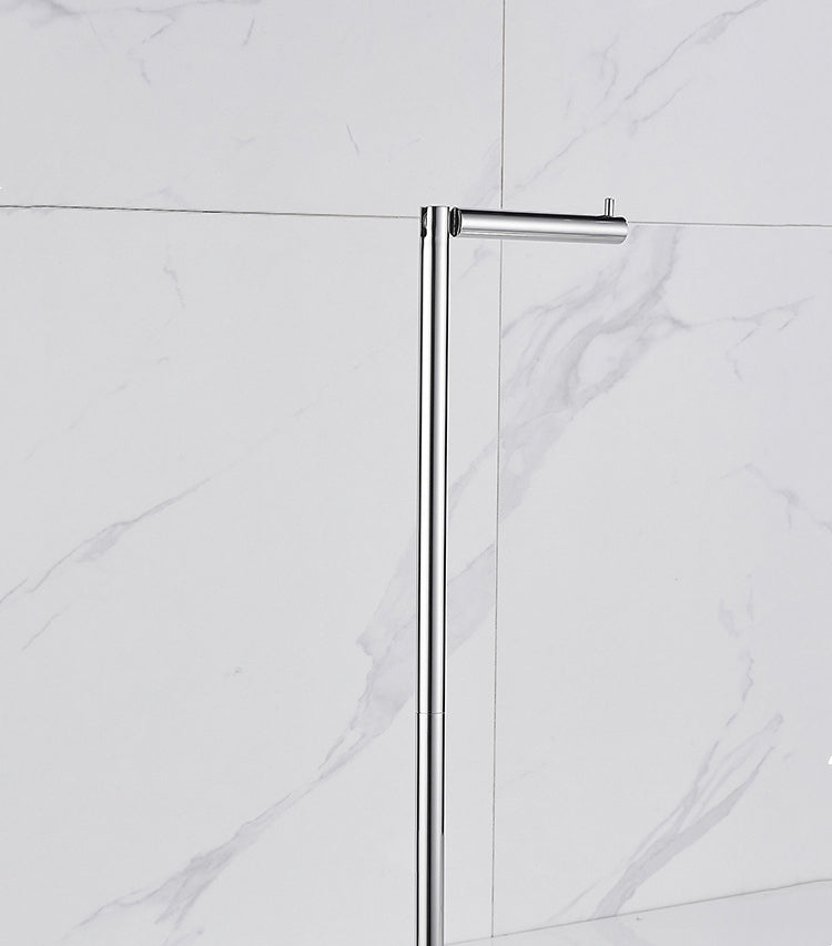 Stainless Steel Freestanding Toilet Paper Holder | 5-Roll Storage | Stable Chrome Bathroom Stand