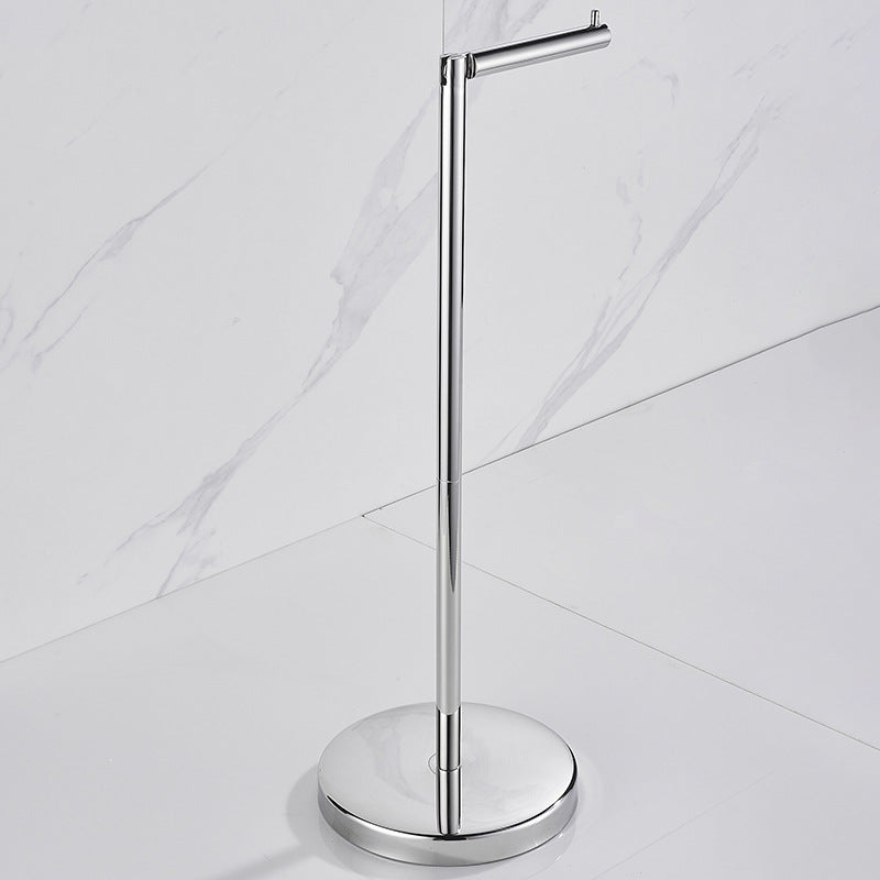 Stainless Steel Freestanding Toilet Paper Holder | 5-Roll Storage | Stable Chrome Bathroom Stand