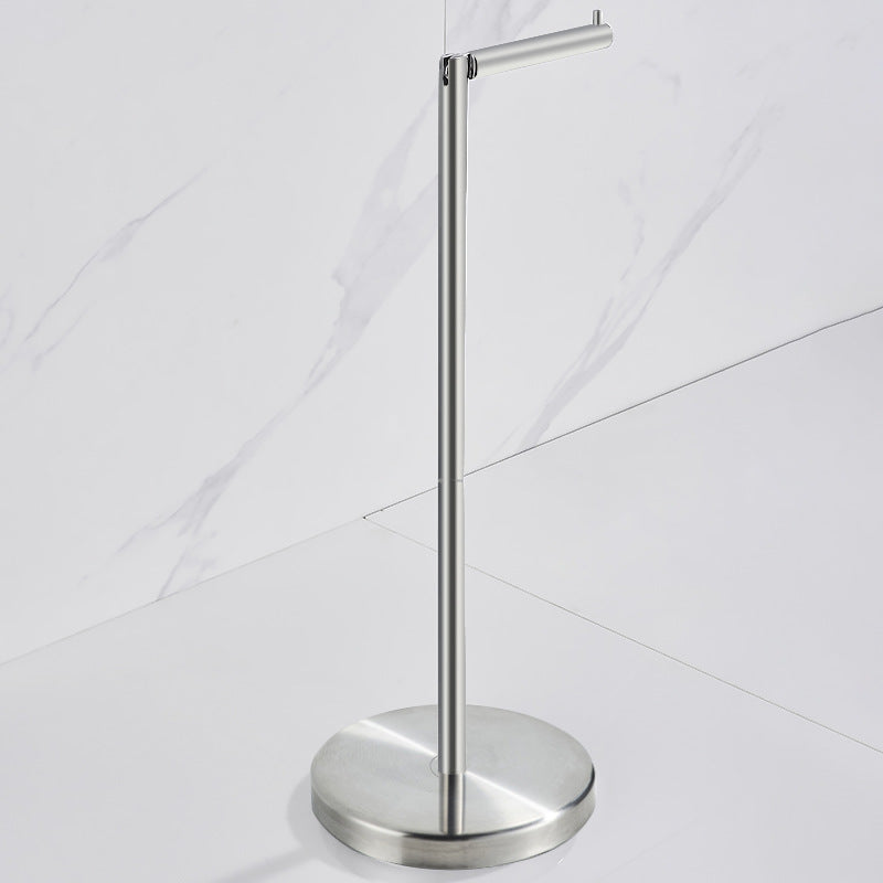 Stainless Steel Freestanding Toilet Paper Holder | 5-Roll Storage | Stable Chrome Bathroom Stand