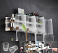 Stainless Steel Toothbrush Holder with Storage Shelf | Multifunctional Wall Mounted Bathroom Organizer