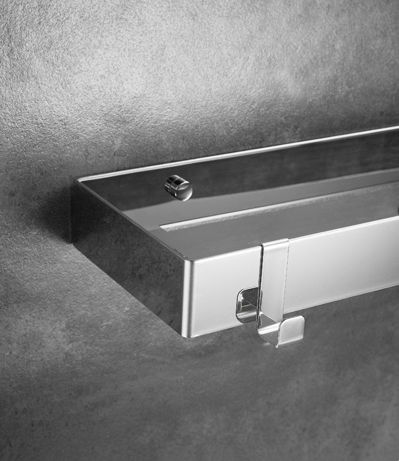 Rustproof 304 Stainless Steel Shower Caddy | 15KG No-Drill Wall Shelf | 30-60cm Multi-Size
