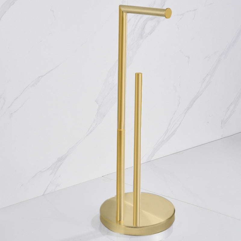 Stainless Steel Freestanding Toilet Paper Holder | 5-Roll Storage | Stable Chrome Bathroom Stand
