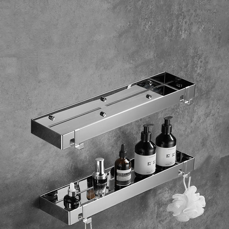 Rustproof 304 Stainless Steel Shower Caddy | 15KG No-Drill Wall Shelf | 30-60cm Multi-Size