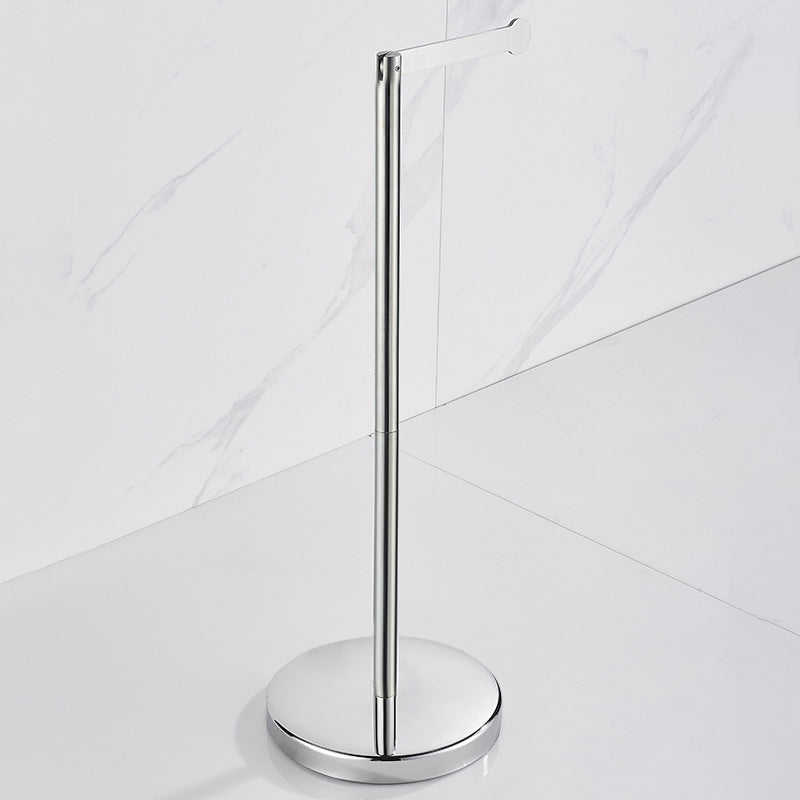 Freestanding Stainless Steel Toilet Paper Holder | 5-Roll Storage Stand with Weighted Base